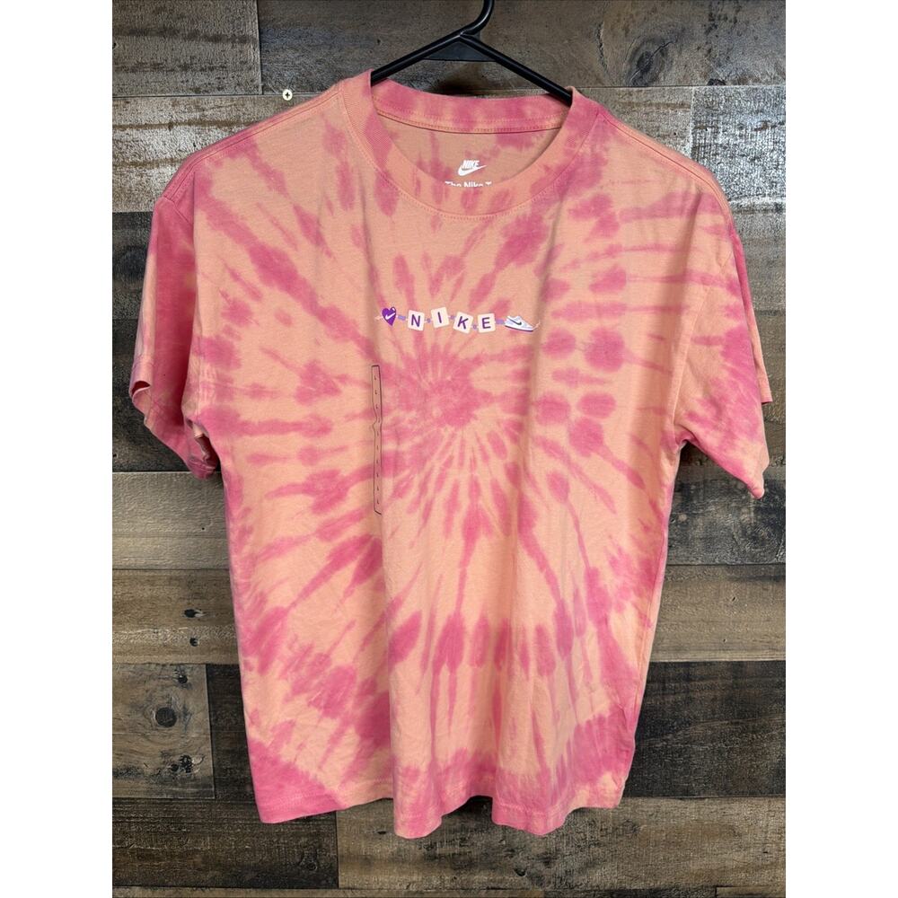 Nike Kids Size Large (12-13) Shortsleeved Tee Shirt Orange Pink NWT SKU 075